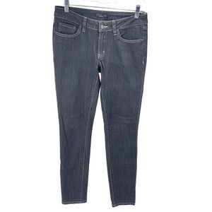 Prana Womens Skinny Jeans Organic Cotton Stretch 5 Pocket Mid Rise Gray 4/27